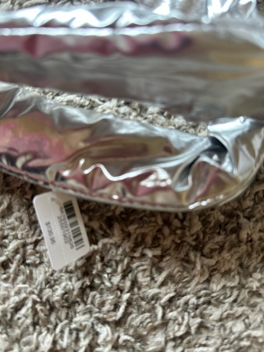 NWT Bath & Body Works Silver Puffer Tote Bag - Picture 4 of 4